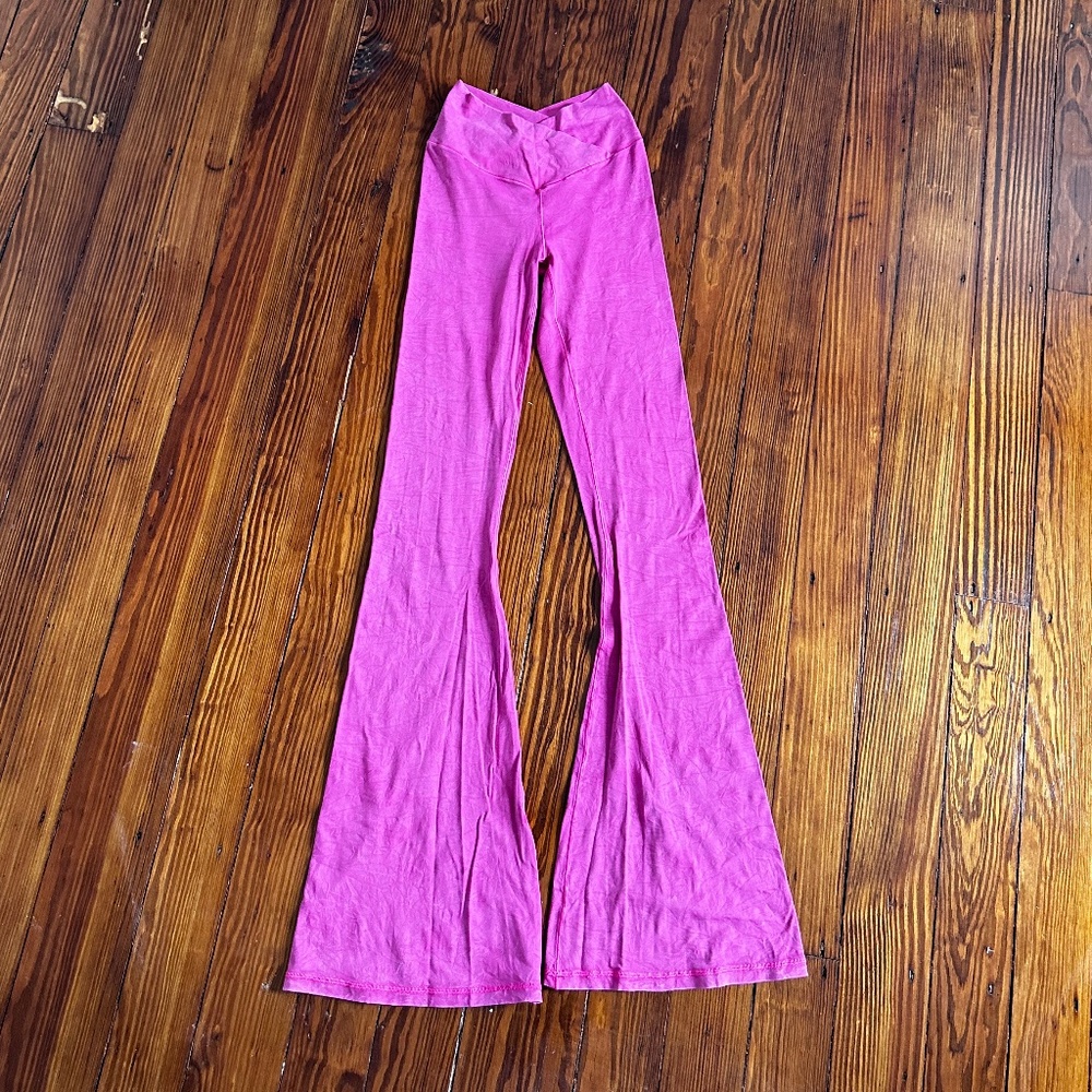 Aerie Flare Legging - Pink - Size S Long